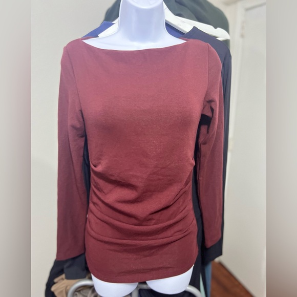 OGL Eco-Mousse® Boatneck Tucks Brami Top - Picture 3 of 5